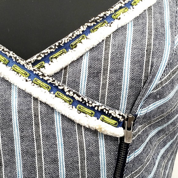 Rebecca Minkoff Structured San Antonio Linen Blend Blazer Jacket Women's Size 4 - Picture 8 of 13